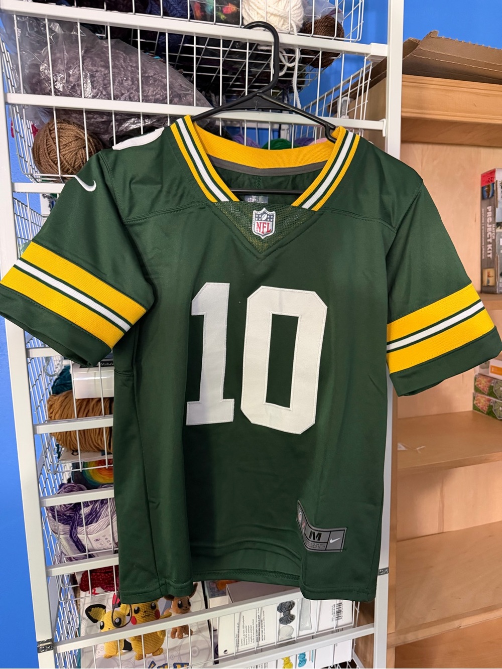 Nike NFL Green Bay Packers Jordan Love #10 Football Jersey kids size Medium